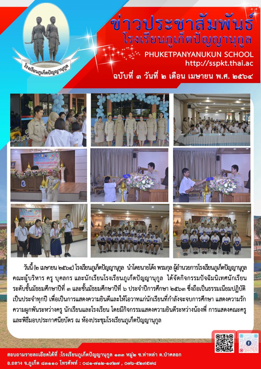 ปัจฉิมนิเทศ ปีการศึกษา 2563